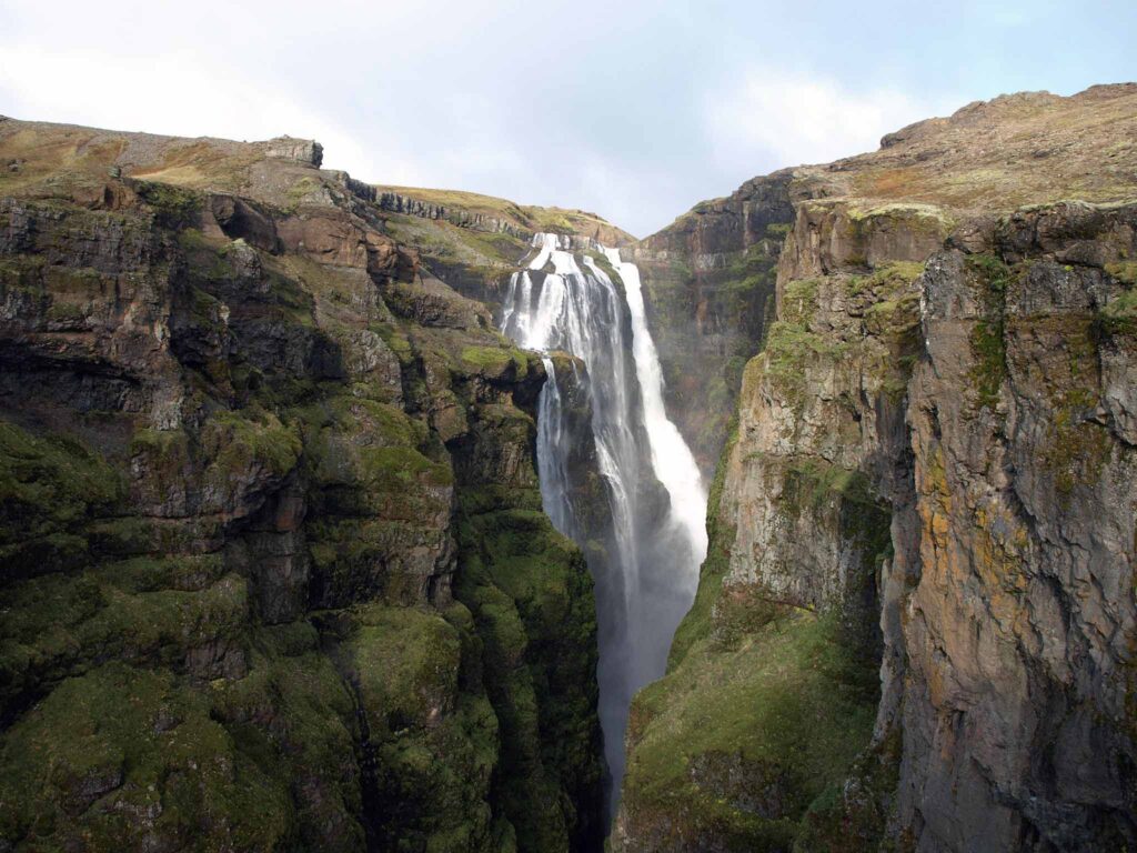 Glymur highest waterfall