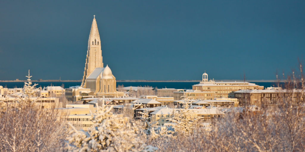 Snowy Reykjavik