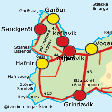 Map Reykjanes